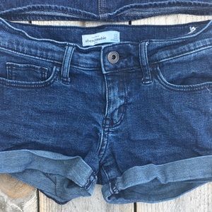 Girls Abercrombie Shorts & Jean Skirt size 12